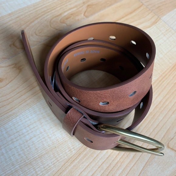 Banana Republic Pointed Buckle Belt Cognac Medium - Picture 3 of 10